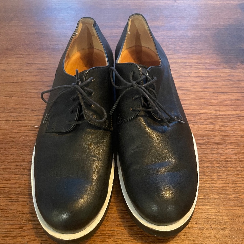 Antica Cuoieria Black Leather Oxford Shoes – Made in Italy – EU 37
